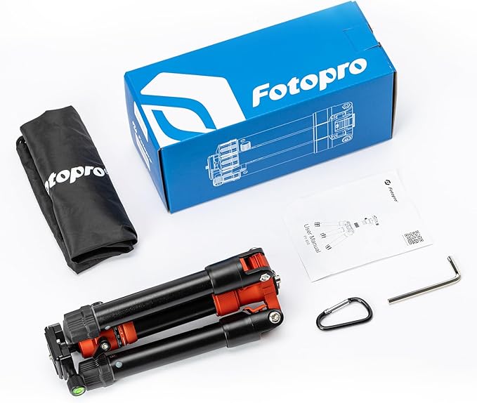 Fotopro Mini Tripod with Ball Head Phone Mount Detachable Selfie Stick Folded - Image 9