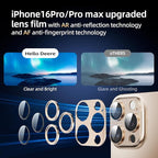 Compatible with iPhone 16 Pro Max Camera Lens Protector, 9h Metal Aluminum - Image 6
