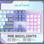 Wireless Mechanical Keyboard, Triple Mode 2.4G/USB-C/Bluetooth Gaming Keyboard - Image 6