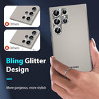 YWXTW Camera Lens Protector for Samsung Galaxy S24 Ultra, Bling Glitter - Image 3