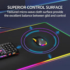 KTRIO RGB Large Gaming Mouse Pad Desk Mat, Superior Micro-Weave Cloth - Image 4