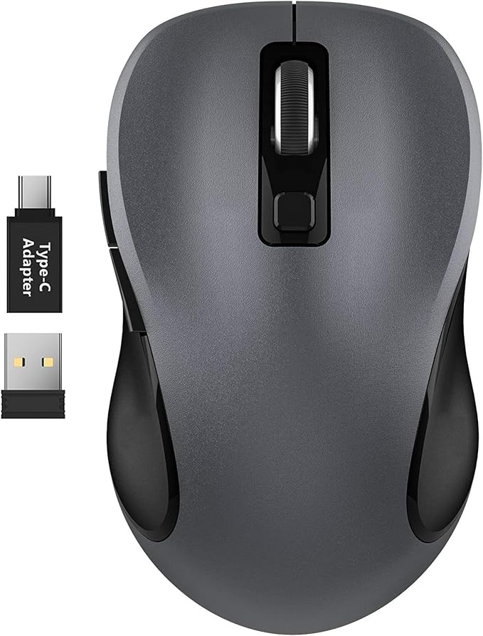 WisFox 2.4G Wireless Mouse for Laptop, Ergonomic Computer Mouse by Bringyouqualityproducts