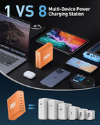 280W USB C Charger Block, 8-Port USB C Charging Station GaN III PD 65W Laptop - Image 5
