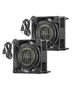 DEWENWILS 2 Pack 120V AC Fan, Waterproof Exhaust Fan 80mm, 14W 2470RPM 21CFM by DEWENWILS
