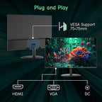 SANSUI Computer Monitor 24 inch IPS Eye Care 1080P Display HDMI, VGA Ports - Image 5