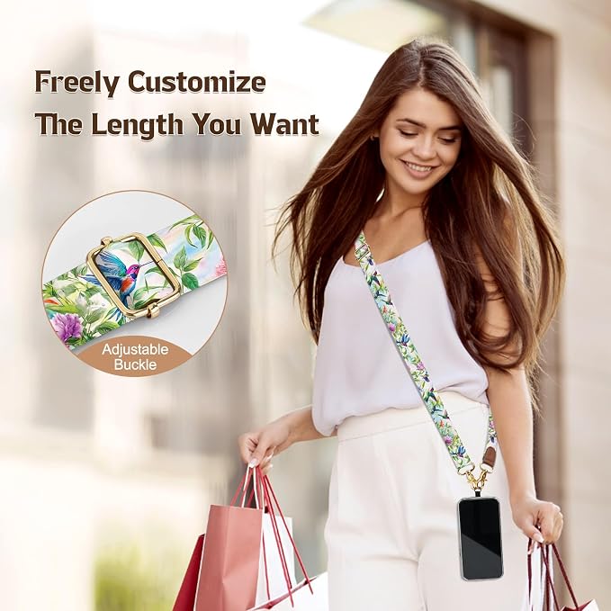 TiMOVO Phone Lanyard Crossbody Wrist Strap, Adjustable Anti-Theft Strap - Image 3