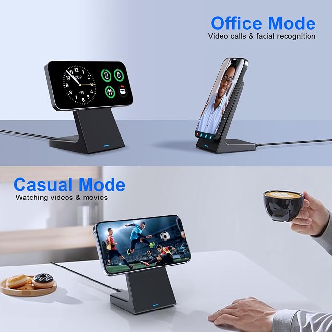 PUY for MagSafe Charger Stand, 20W Fast Magnetic Wireless Charging Station - Image 6