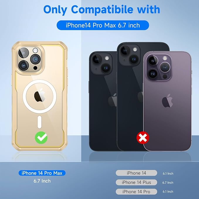seacosmo for iPhone 14 Pro Max Case, Full Body Bumper - Image 3