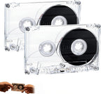 Blank Cassette Tape Case, 45/60/90 Minutes Clear Audio Recording Tape, Empty by Unknown