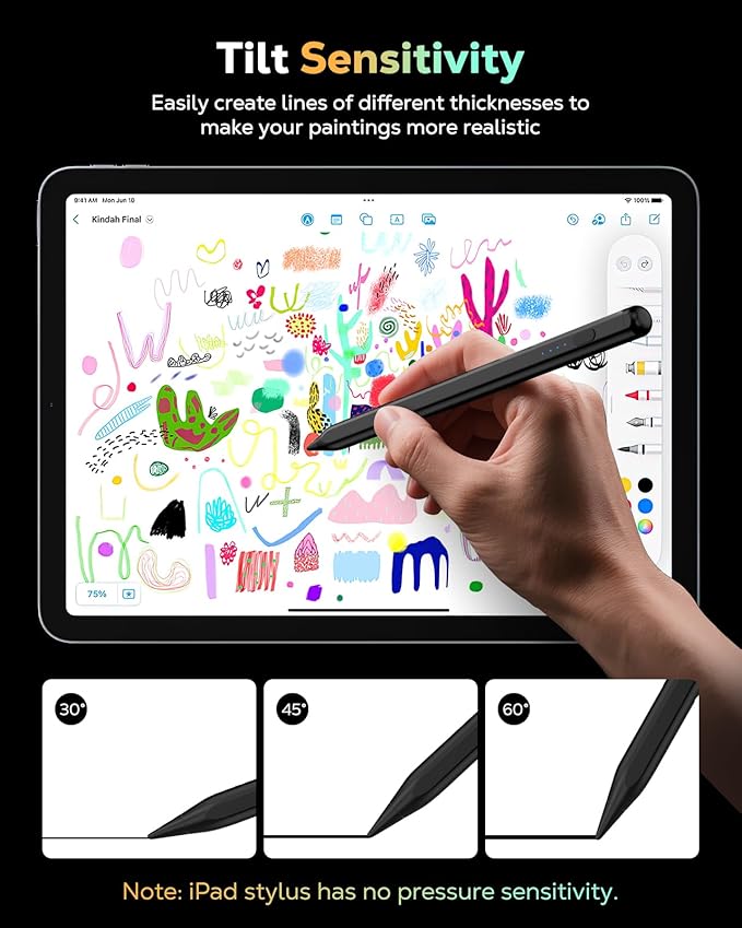 MoKo Pencil for iPad 11th 10th Gen, Stylus Pen for 2018-2025 Apple iPad - Image 3