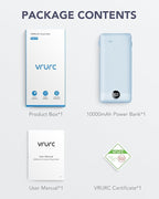 VRURC Portable Charger Built-in Cables and AC Wall Plug, USB C Power Bank - Image 8