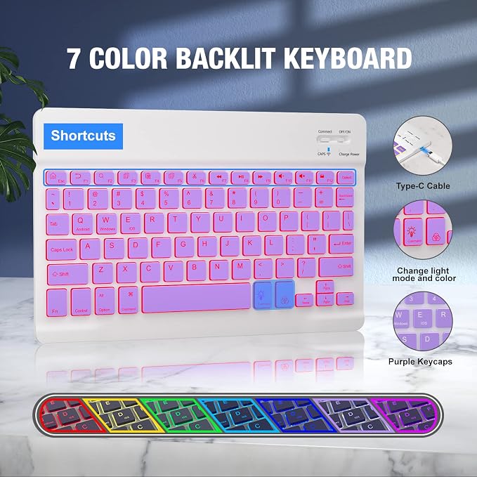 BLUTLOTUS 360 Rotatable Keyboard Case - Image 6
