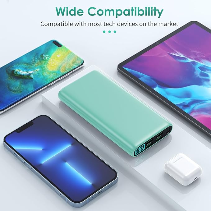 Portable Charger 38800mAh, LCD Display Power Bank, 5 USB Outputs Battery Pack - Image 3