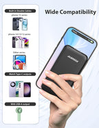 Alongza Portable Charger Built-in Cables and AC Wall Plug, Slim Fast Charging - Image 5