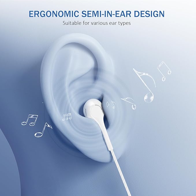 Jogteg Earbuds Headphones with Microphone Pack of 5, Noise Isolating Wired - Image 5