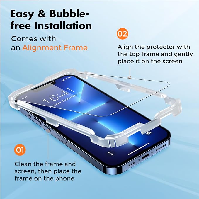 UNBREAKcable Screen Protector for iPhone 16e/iPhone 14/ iPhone 13/13 Pro - Image 2