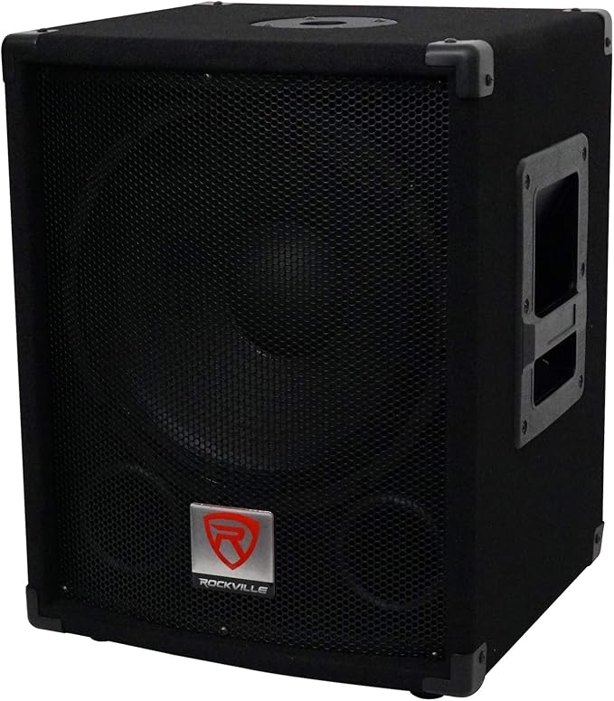 Rockville SBG1124 12" 600W Passive 4-Ohm Pro DJ Subwoofer, MDF Cabinet - Image 3