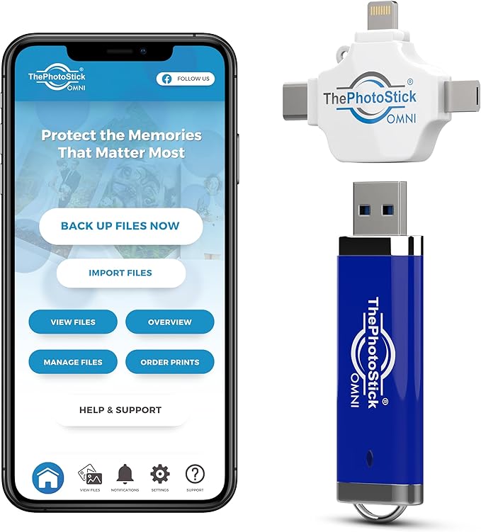 ThePhotoStick® Omni 256GB + Protective Case | Secure Photo & Video Backup and - Image 2