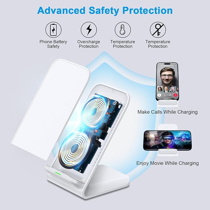 Pixel Fast Wireless Charger, 15W Wireless Charging Stand - Image 4