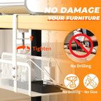 Under Desk Cable Management Tray, Wire Management Desk Cable Organizer Cable - Image 4