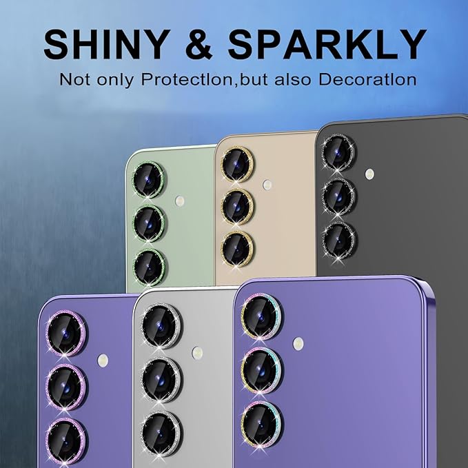 for Samsung Galaxy S24 Camera Lens Protector, Individual Metal Ring Tempered - Image 7
