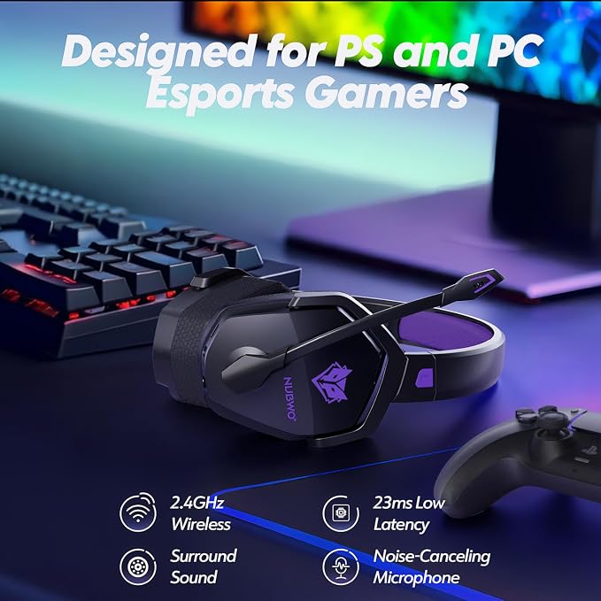 NUBWO G06 Dual Wireless Gaming Headset - Image 2