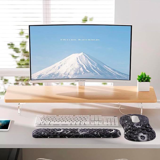 Mouse Pad Wrist Support, 2 in1 Keyboard Wrist Rest+ Ergonomic Mouse Pad - Image 6