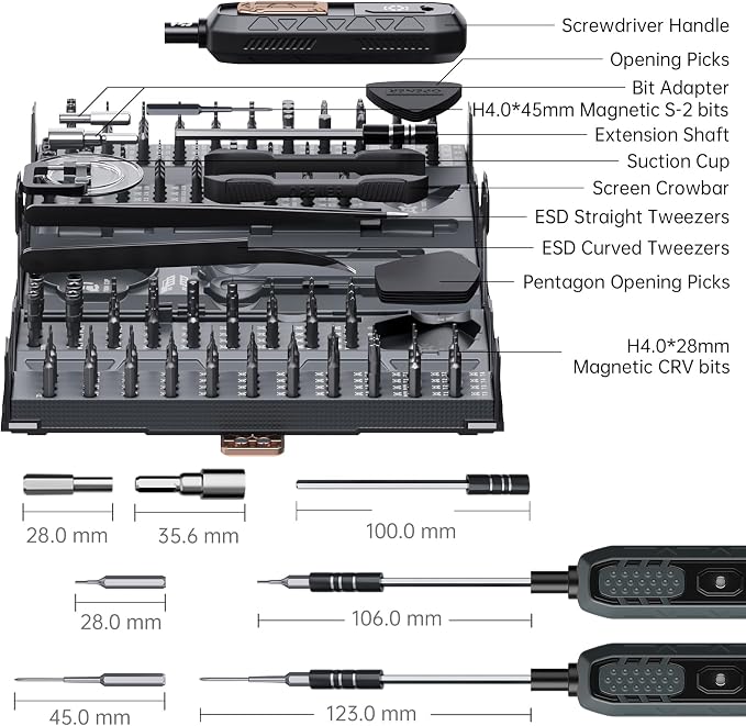 Mini Precision Screwdriver Set, JAKEMY 180 in 1 Laptop Screwdriver Repair Tool - Image 6