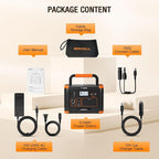 Portable Power Station 500W, 519Wh Outdoor Solar Generator Backup Battery Pack - Image 9