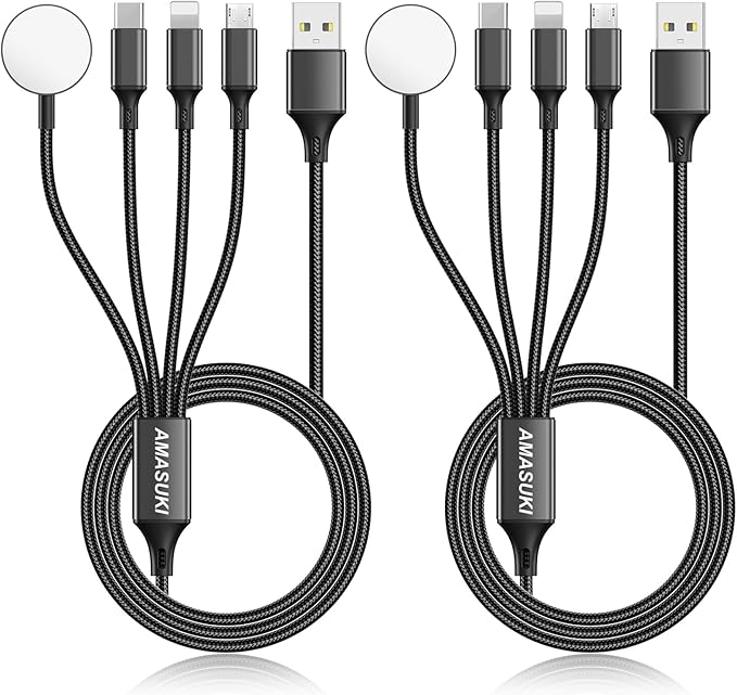 2Pack Travel Essentials Multi Charging Cable by ChargeBeyondPowerWithin