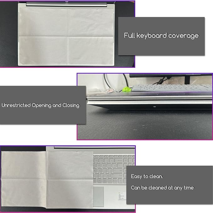 KEANBOLL 2-Pack 15.6 inch Laptop Microfiber Liner Cleaning Cloth, Laptop - Image 7