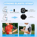 Running Armband with Earphone Pouch & Card Slot, Running Phone Holder - Image 3