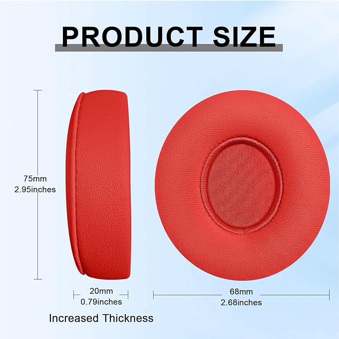 Replacement Ear Pads for Beats Solo 2 & Solo 3 Wireless On-Ear Headphones - Image 2