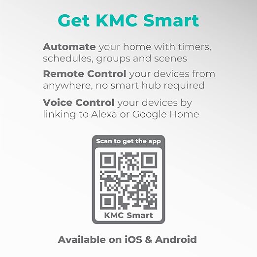 KMC Smart Plug Duo 4-Pack, 2-Outlet Wall Plug Extender, Smart Outlet Splitter - Image 7
