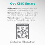 KMC Smart Plug Duo 4-Pack, 2-Outlet Wall Plug Extender, Smart Outlet Splitter - Image 7