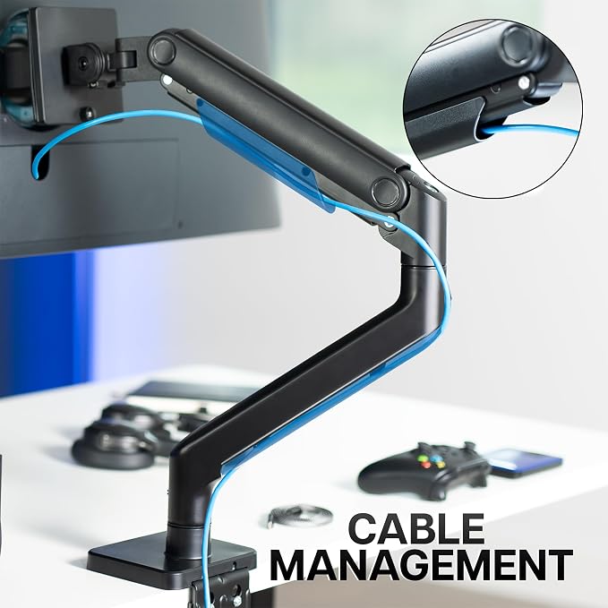 VIVO Heavy Duty Aluminum Ultrawide Monitor Tension Arm - Image 9