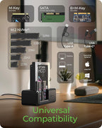 M.2 NVMe & SATA SSD/HDD Hard Drive Docking Station, ICY BOX USB-C 10Gbps NVMe - Image 4