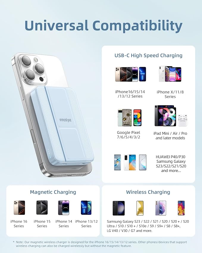 10000mAh Magnetic Wireless Power Bank - Image 6