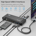 WAVLINK Universal USB C Laptop Docking Station Dual Monitors 5K/4K@60Hz - Image 6