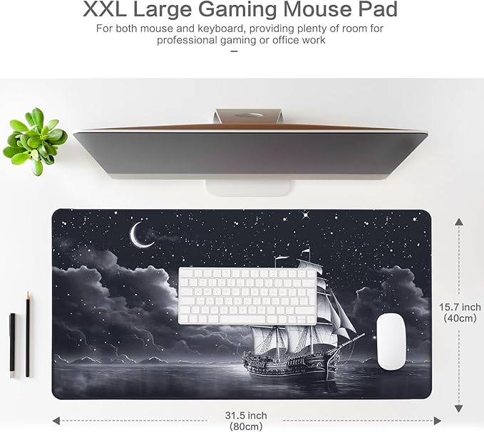 Lokigo Desk Pad, Office Desk Mat, Extended Large Gaming Mouse Pad, Desk Decor - Image 2
