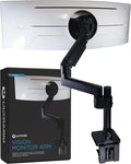 Heavy Duty Monitor Arm for Ultrawide Monitors up to 57" and 44 lbs, Single Desk by ULTRARM