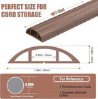 Floor Cord Covers for Wires 12FT Cable Hider Wire Cover Self Adhesive Cord - Image 2
