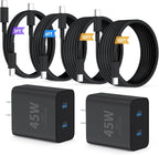 Super Fast Samsung Charger Type C, 45W Dual Port USB C Fast Charger Block & by QZIIW