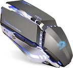 TENMOS T12 Wireless Gaming Mouse Rechargeable, 2.4G Silent Optical Wireless by TENMOS