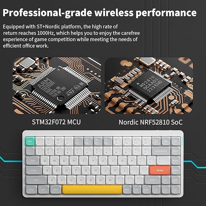 nuphy Air75 V2 Portable 75% Mechanical Keyboard, Wireless Keyboard, Supports - Image 5