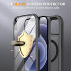 Miracase Magnetic for iPhone 12/12 Pro Case 6.1 inch, Upgrade Full-Body Clear - Image 6