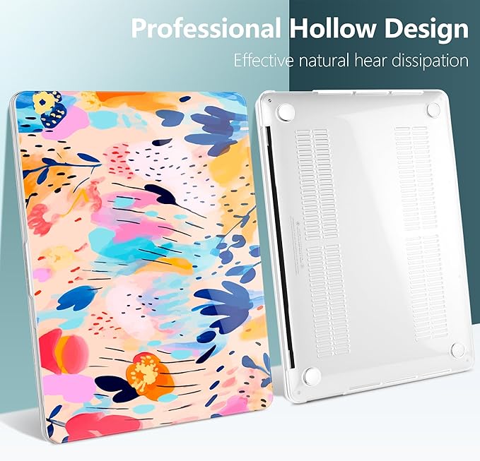 TWOLSKOO Compatible with MacBook Pro 13 inch Case 2023-2016 A2338 M2/M1 A2251 - Image 5