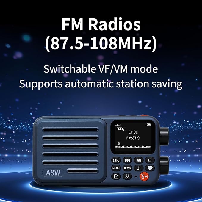 Choyong A8W Internet Radio Portable Smart Receiver WIFI/4G Global Version Radio - Image 7