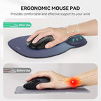 TECKNET Gel Mouse Pad with Wrist Rest, Ergonomic Office Mousepad with Wrist - Image 2