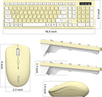 Wireless Keyboard and Mouse Combo, Full-Sized Wireless Keyboard and Adjustable - Image 9